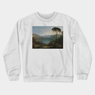 Lake Avernus- Aeneas and the Cumaean Sybil by J.M.W. Turner Crewneck Sweatshirt